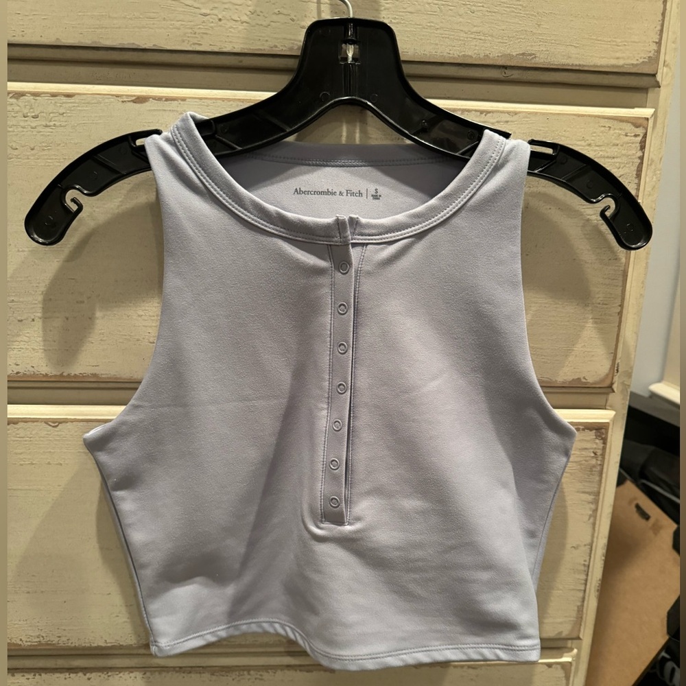 Abercrombie SculptLUX plunge Henley Slim Tank
